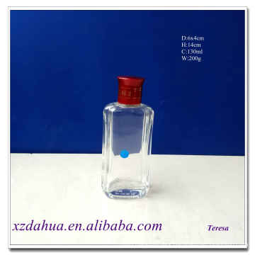 High Quality Square Glass Wine Bottle 130ml